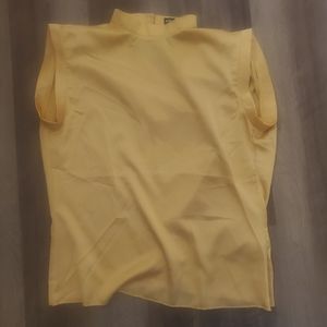 Gold Shein swoop back top